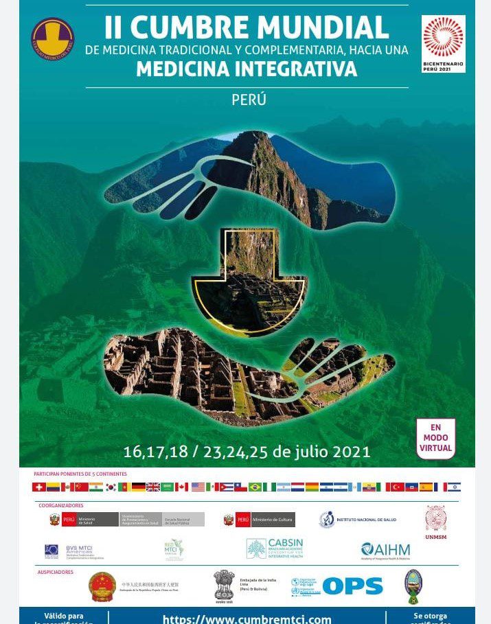 Inscrições para II Cúpula Mundial de Medicina Tradicional e Complementar
