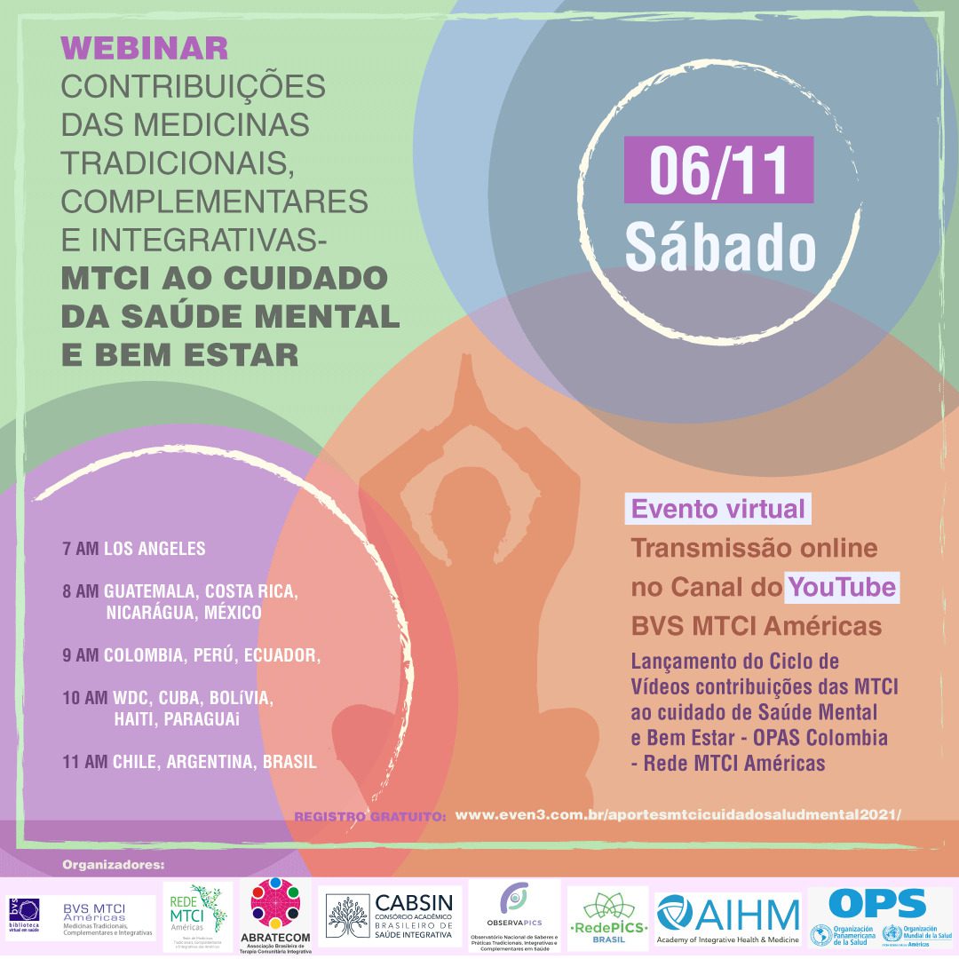Webinário da Rede MTCI Américas debate contribuições das PICS na saúde mental