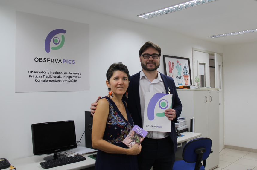 Islândia Carvalho e Rafael Dall'Alba discutem parceria entre Opas/OMS e ObservaPICS