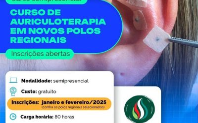 Curso de formação em auriculoterapia em oito estados