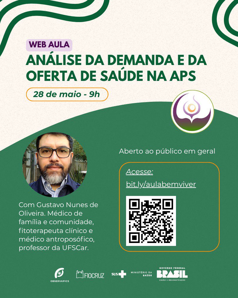 Web aula debate demanda e oferta na APS