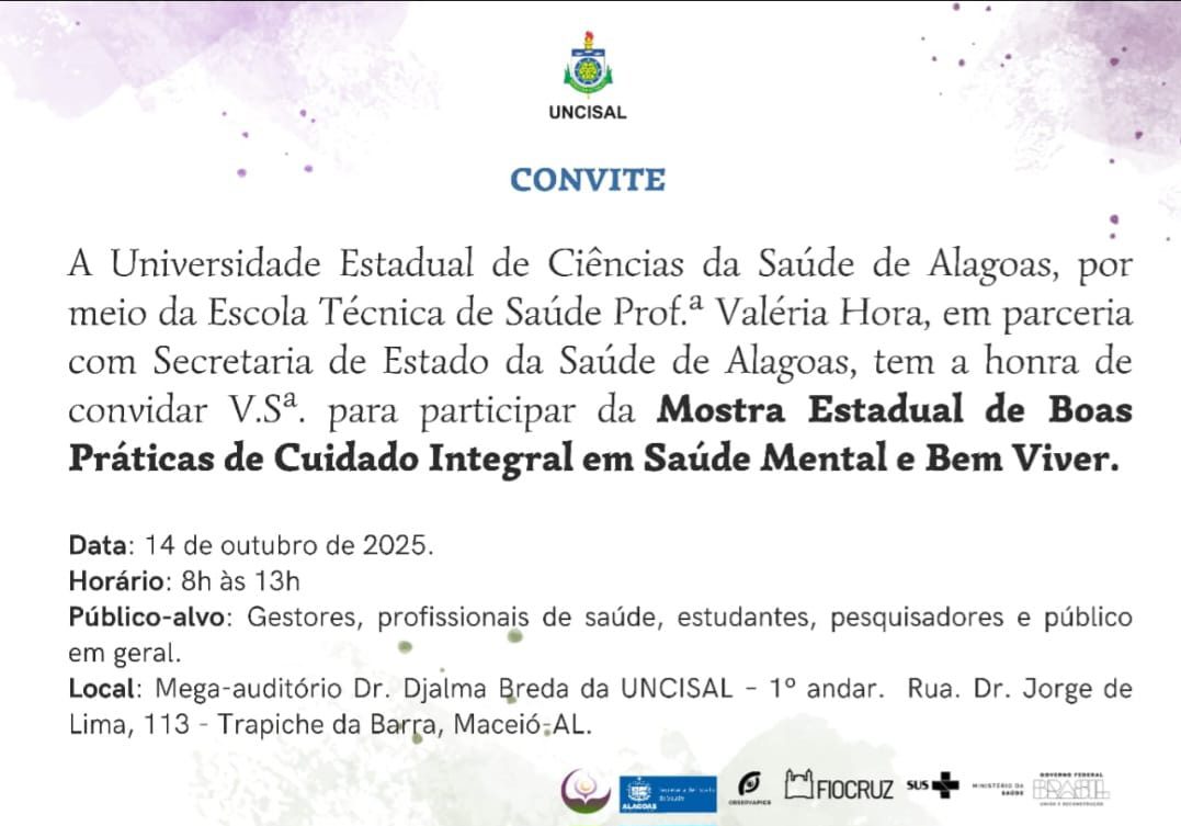 Alagoas conclui Saúde e Bem Viver com mostra de experiências